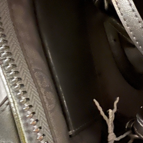 Tory Burch ella nylon mini tote crossbody silver - Picture 5 of 5